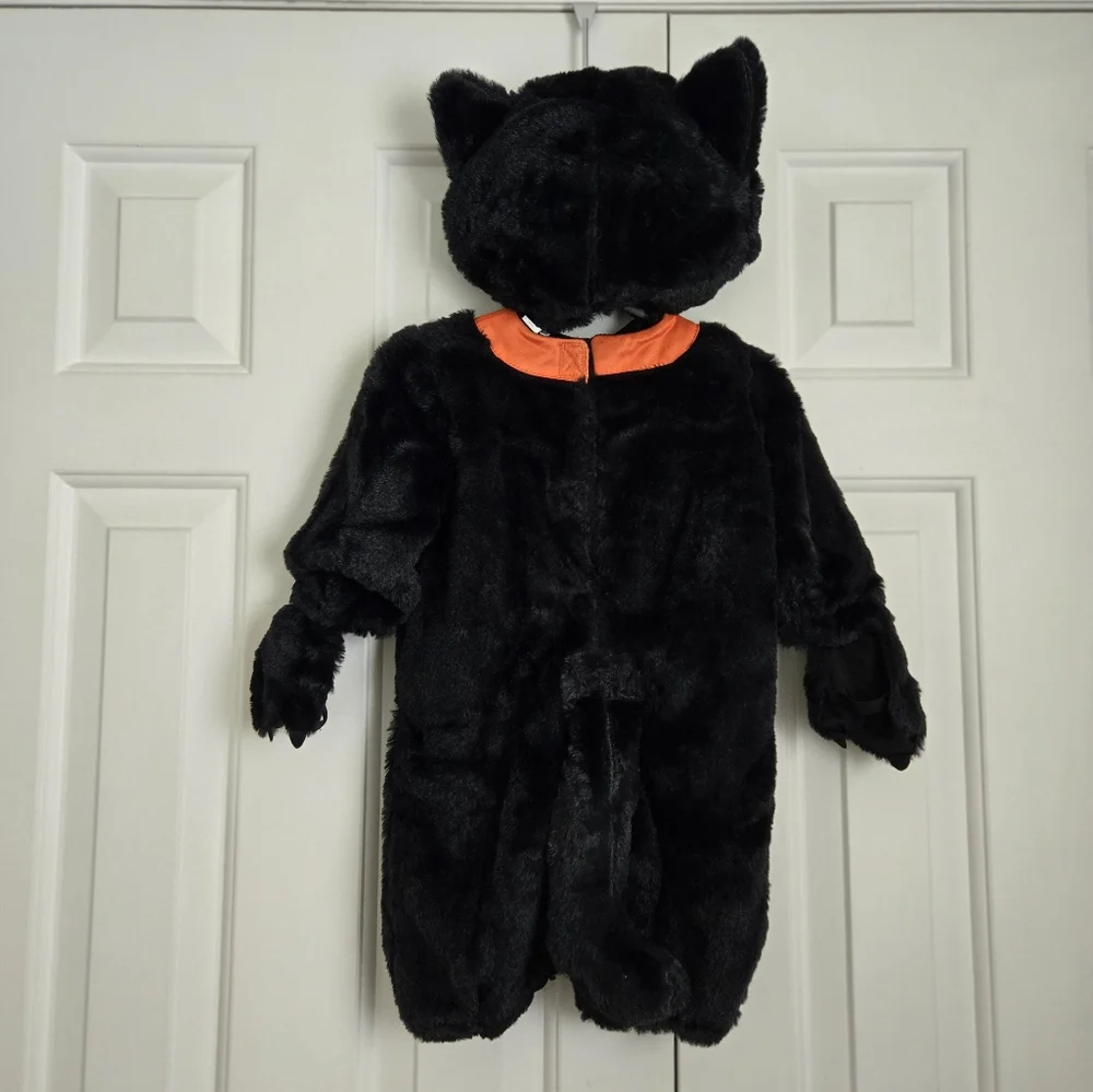 Cuddly Black Cat Costume - Baby Size 0-6 Months